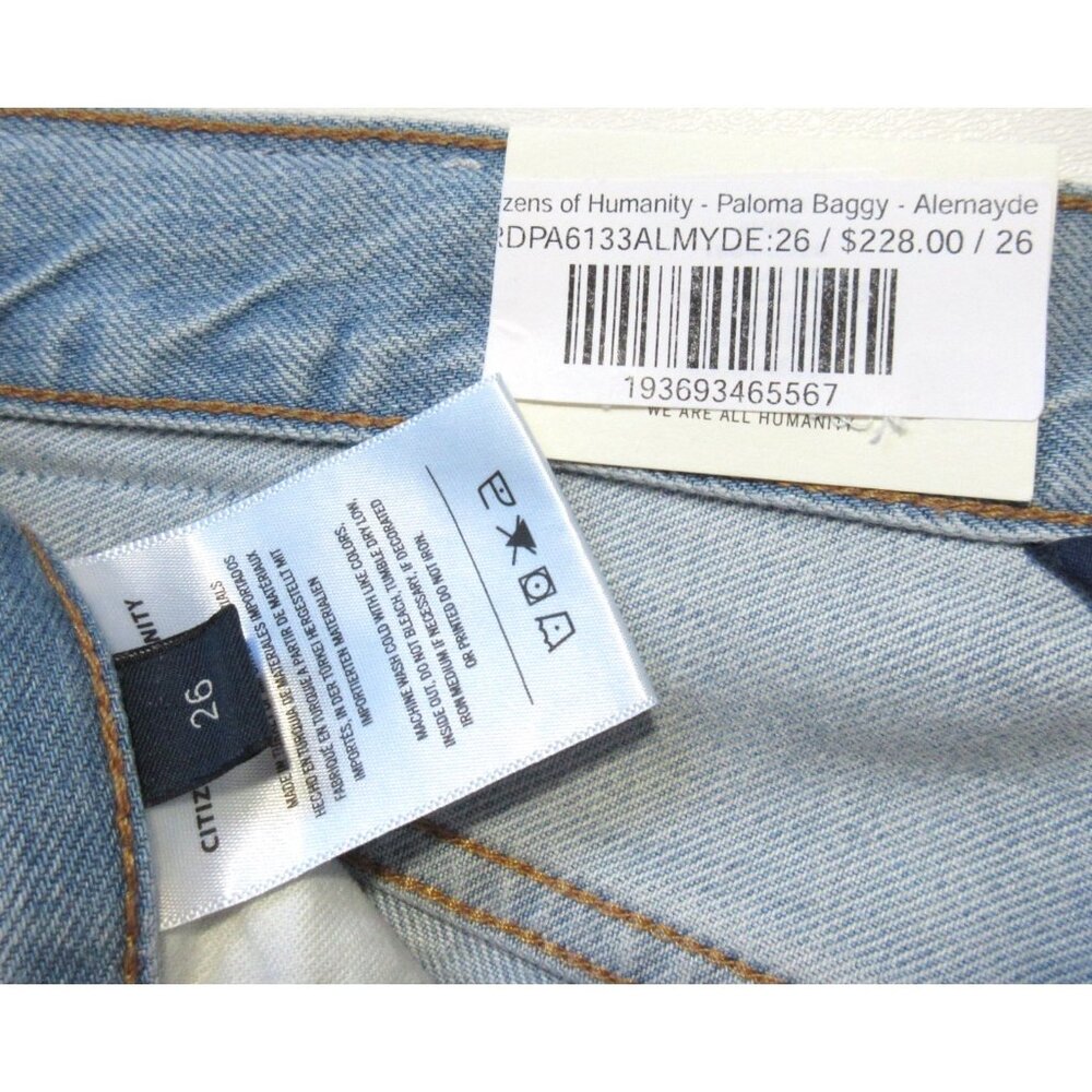 NWT Citizens Of Humanity Paloma Baggy in Alemayde Wide Leg Jeans 26 $228 - Picture 8 of 10